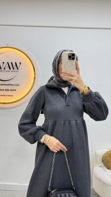 1 AL 1 BEDAVA - 3 İplik Düğmeli Elbise - 14