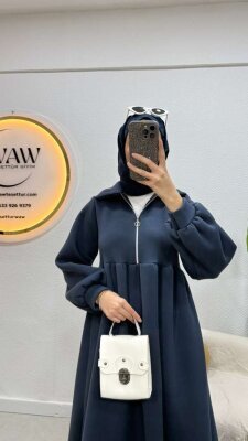 1 AL 1 BEDAVA - 3 İplik Fermuarlı Elbise - 3