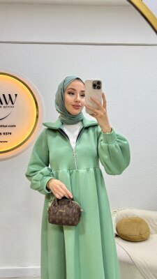 1 AL 1 BEDAVA - 3 İplik Fermuarlı Elbise - 4