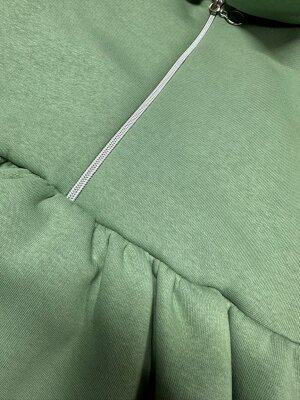 3 İplik Fermuarlı Elbise - 6