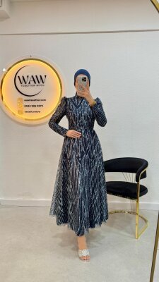 Adalya Abiye - Kemersiz - Waw Tesettür