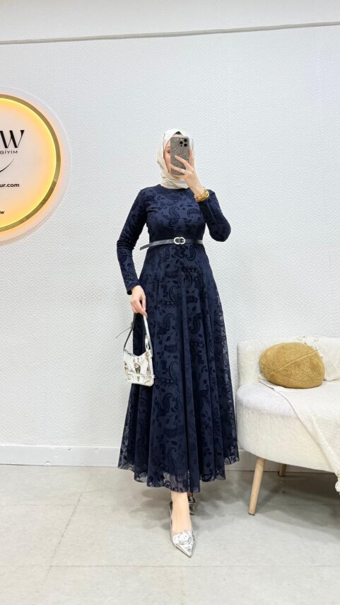 1 AL 1 BEDAVA - Afra Abiye Elbise - 3