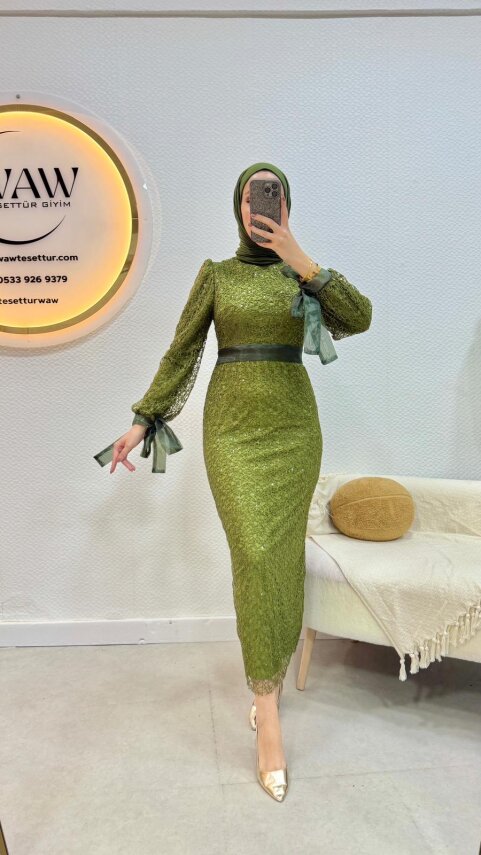 1 AL 1 BEDAVA - Afrodit Elbise - 11