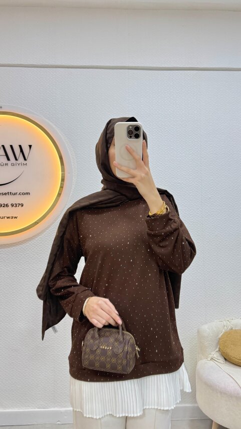 Altı Piliseli Taşlı Tunik - 2