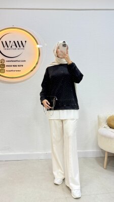 Altı Piliseli Taşlı Tunik - 3