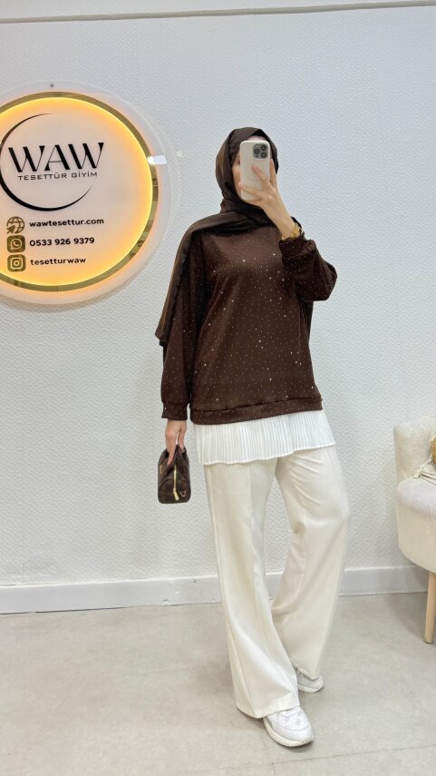 Altı Piliseli Tunik - Waw Tesettür