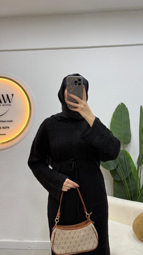 1 AL 1 BEDAVA - Anjurlu Triko Elbise - 6