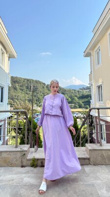 Aralık İndirimi - İkra Elbise Lila