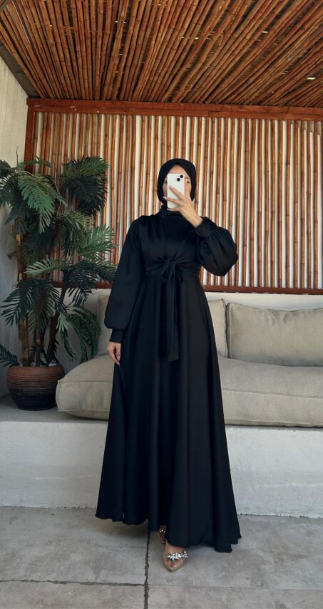 Aralık İndirimi - Kurdeleli Elbise - 1