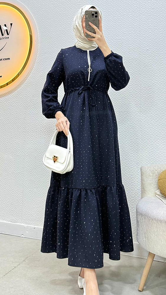 Athena elbise - Waw Tesettür