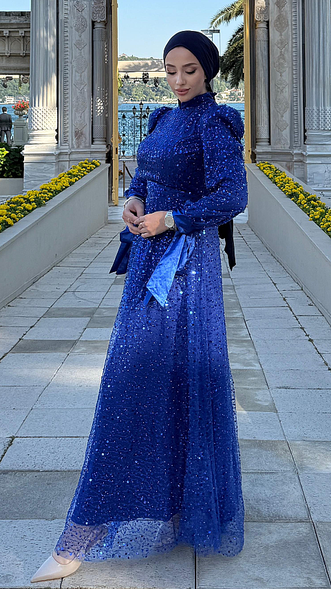 1 AL 1 BEDAVA - Aura Elbise - Waw Tesettür