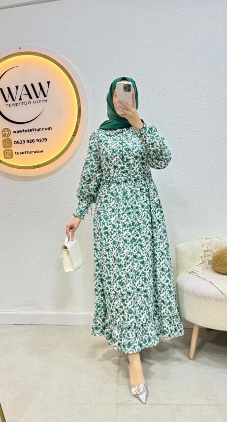 1 AL 1 BEDAVA - Ayçiçeği Elbise - 1