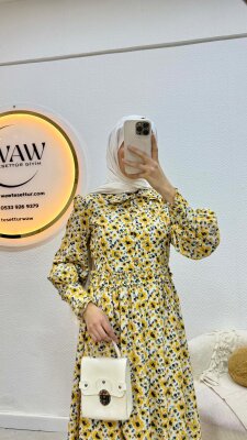 1 AL 1 BEDAVA - Ayçiçeği Elbise - 6