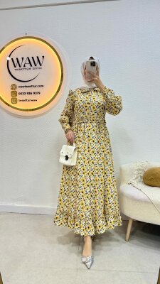 1 AL 1 BEDAVA - Ayçiçeği Elbise - 4