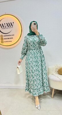 Ayçiçeği Elbise - Waw Tesettür