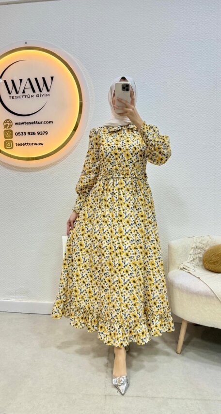 Ayçiçeği Elbise - 5