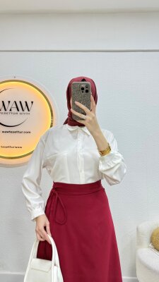 1 AL 1 BEDAVA - Bağlama Detaylı Etek - 4