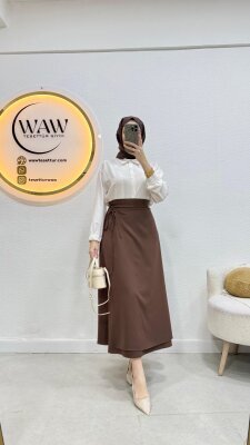 Bağlama Detaylı Etek - 5