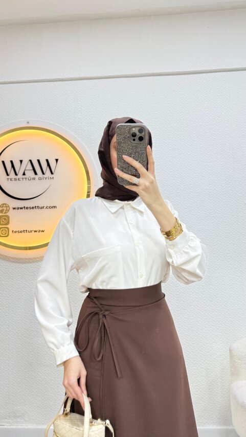 Bağlama Detaylı Etek - 6