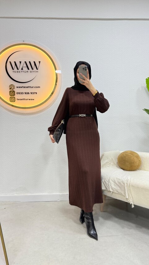 Balıkçı Yaka Elbise - 2