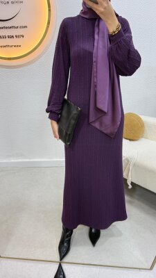 Balıkçı Yaka Elbise - 5