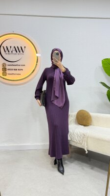 Balıkçı Yaka Elbise - 6