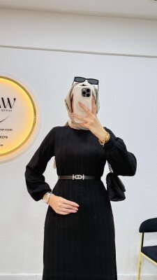 Balıkçı Yaka Elbise - 9