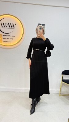 Balıkçı Yaka Elbise - 10