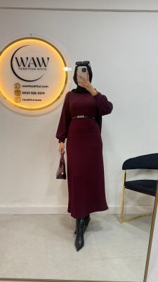 Balıkçı Yaka Elbise - 12