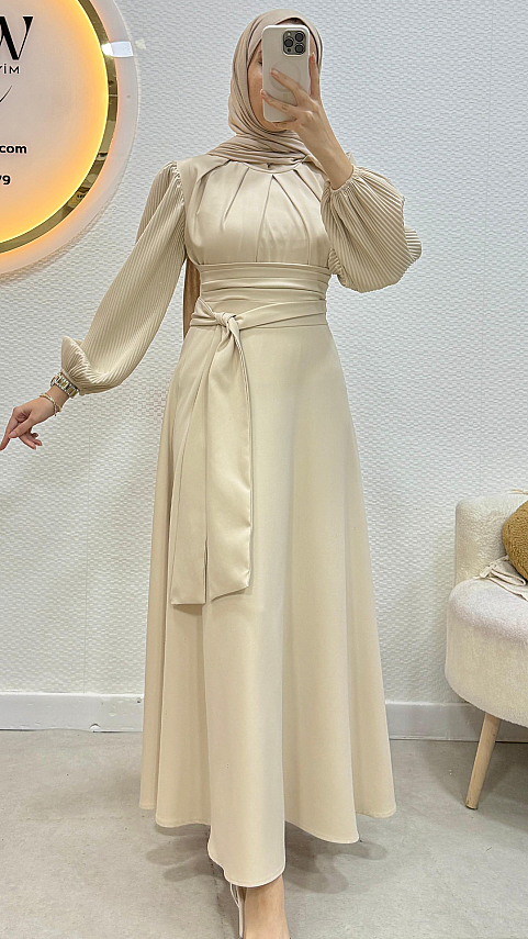 Begonvil Elbise - Waw Tesettür