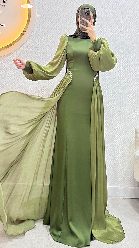 1 AL 1 BEDAVA - Bianca Abiye Elbise - Waw Tesettür