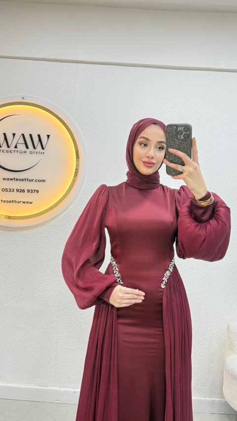 Bianca Abiye Elbise - 7