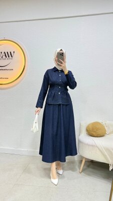 1 AL 1 BEDAVA - Blue Takım - Waw Tesettür