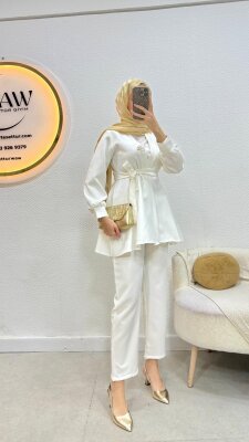 Broşlu Takım - Şal Hediyeli - 6