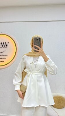 Broşlu Takım - Şal Hediyeli - 7