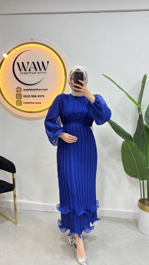 Bukre Elbise - Şal Hediyeli - 1