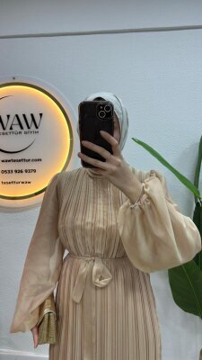 Bukre Elbise - Şal Hediyeli - 4