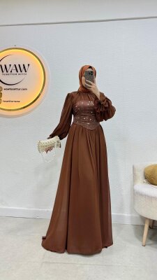 1 AL 1 BEDAVA - Büstiyerli Abiye - Waw Tesettür