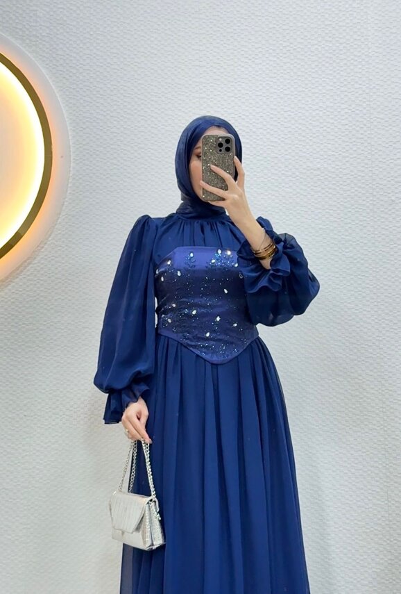 1 AL 1 BEDAVA - Büstiyerli Abiye - 14