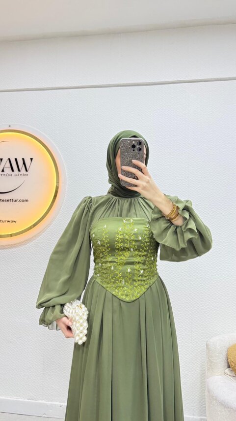 Büstiyerli Abiye - 4