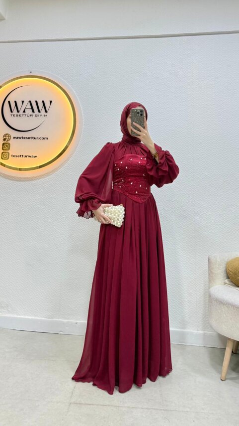 Büstiyerli Abiye - 9