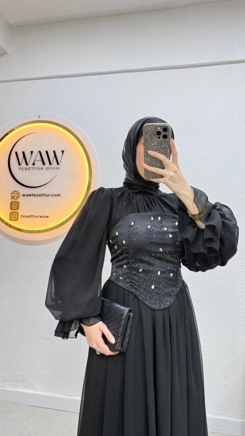 Büstiyerli Abiye - 11