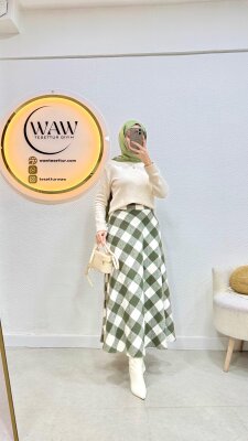 1 AL 1 BEDAVA - Cepli Ekose Etek - 8