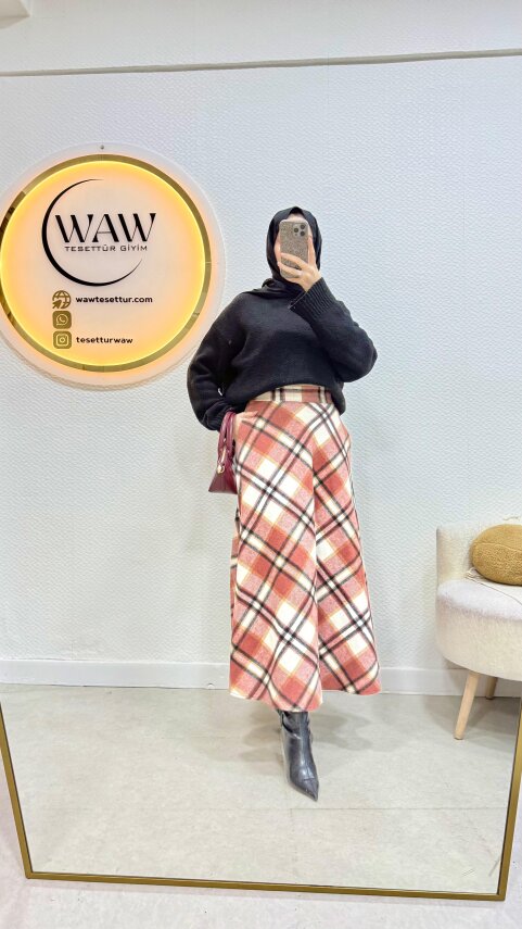 Cepli Ekose Etek - 4