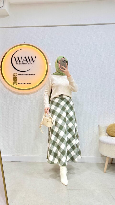 Cepli Ekose Etek - 8