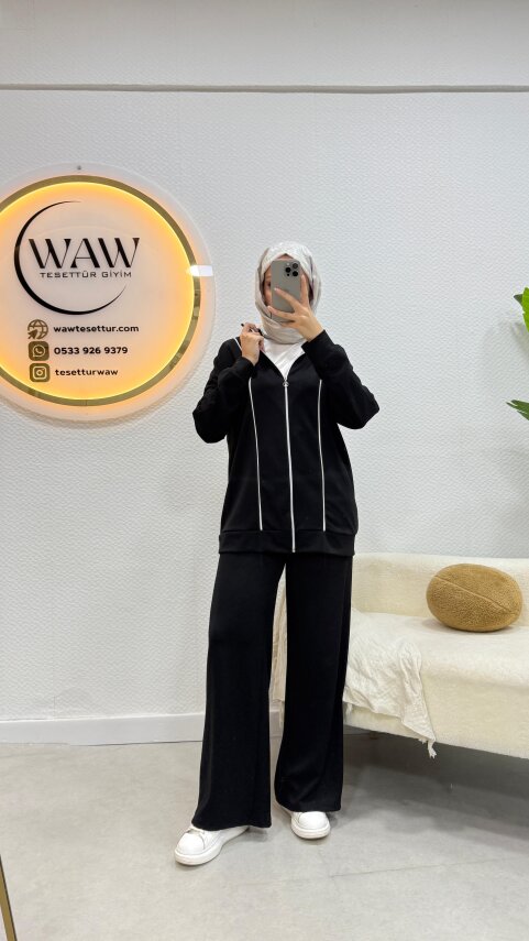 1 AL 1 BEDAVA - Çizgili Eşofman Takımı - 3