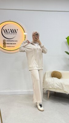 1 AL 1 BEDAVA - Çizgili Eşofman Takımı - 8