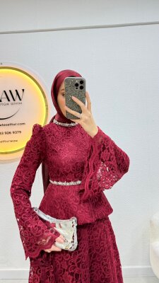 1 AL 1 BEDAVA - Dantel Takım - Waw Tesettür