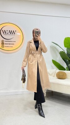 1 AL 1 BEDAVA - Deri Trençkot - 10