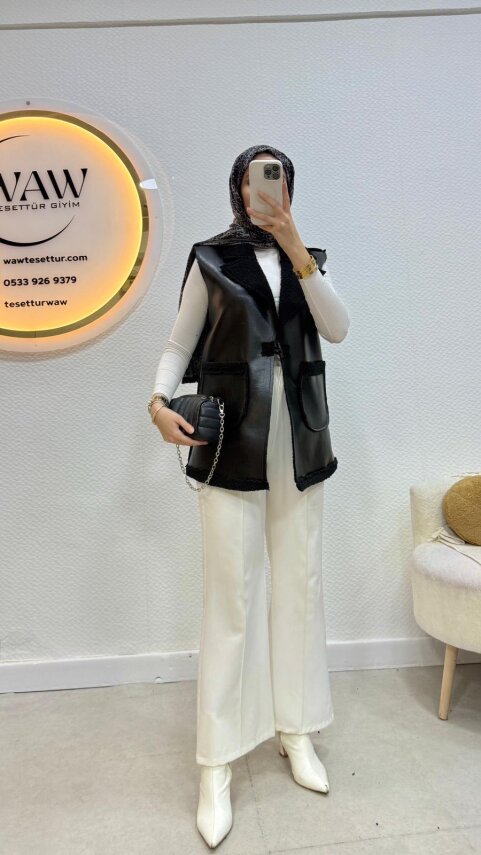 Deri Yelek - 7